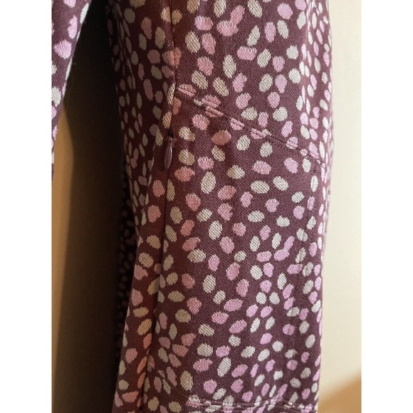 Royal Robbin’s Knit Midi Dress Cowlneck Size Medium Mauve 3/4 sleeve - Picture 6 of 8